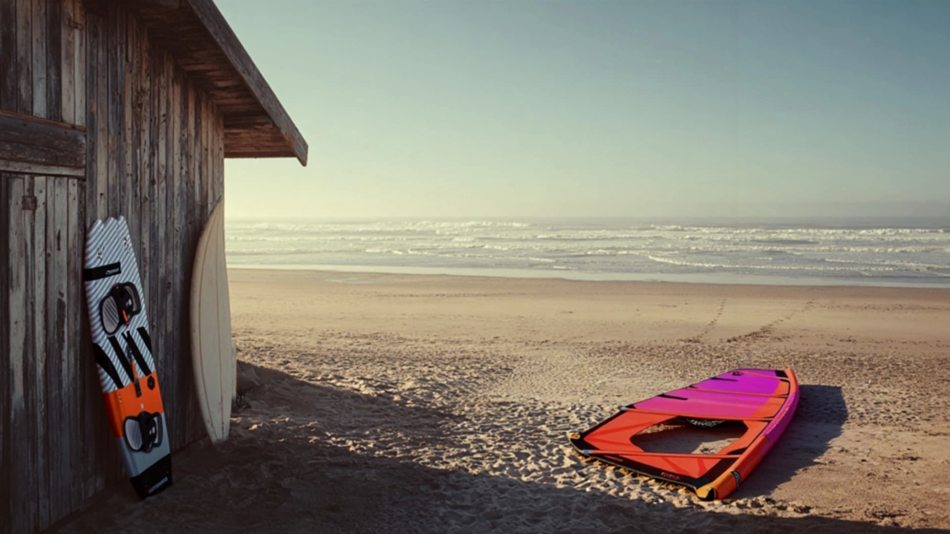 Surfen am Strand